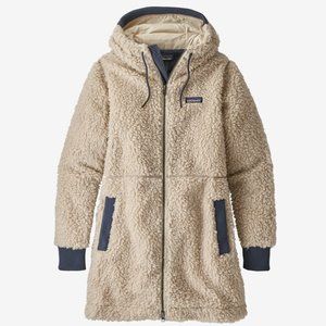 Women's Dusty Mesa Fleece Parka- Size S - Natural w/Smolder Blue
